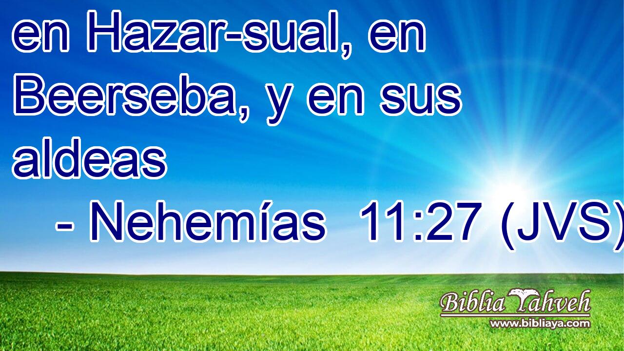 en Hazar-sual, en Beerseba, y en sus aldeas