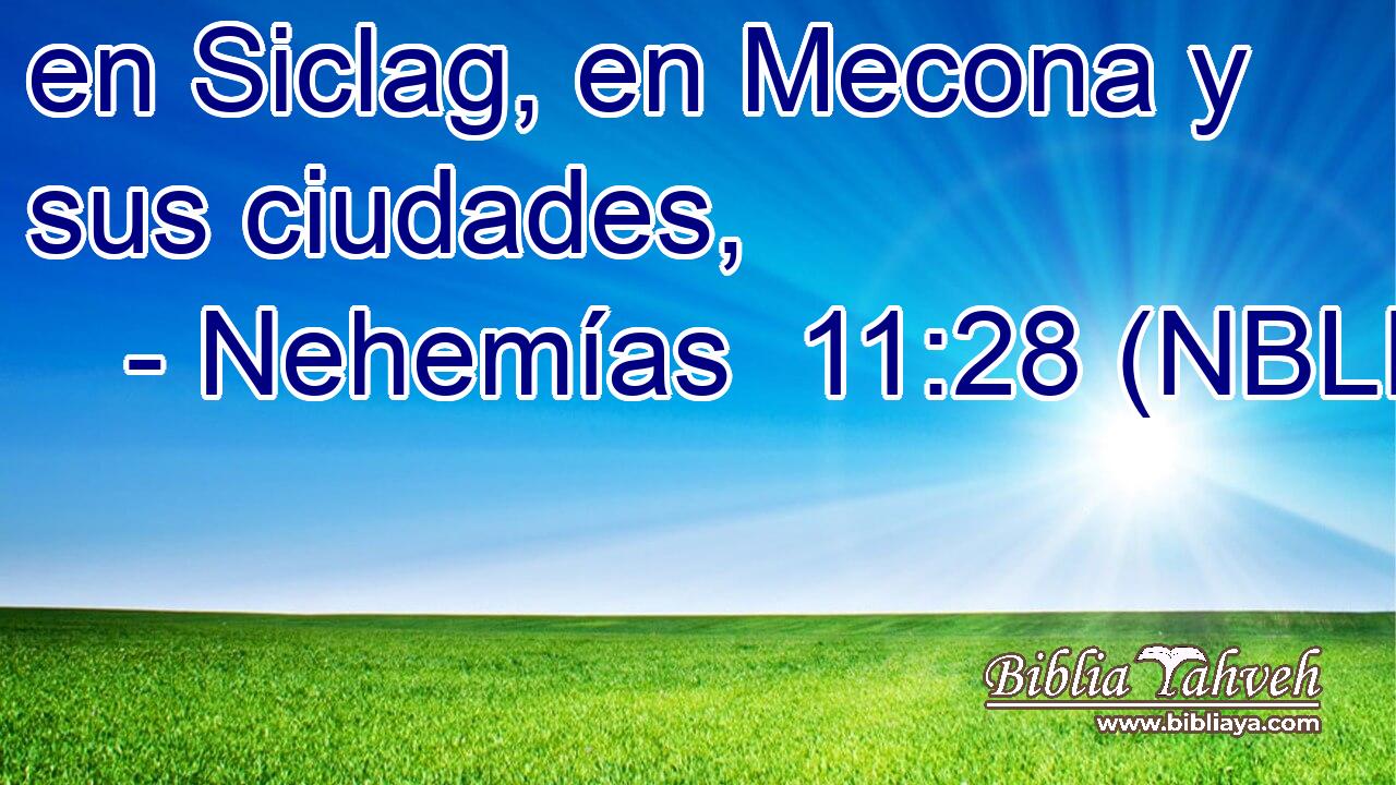  en Siclag, en Mecona y sus ciudades, 
