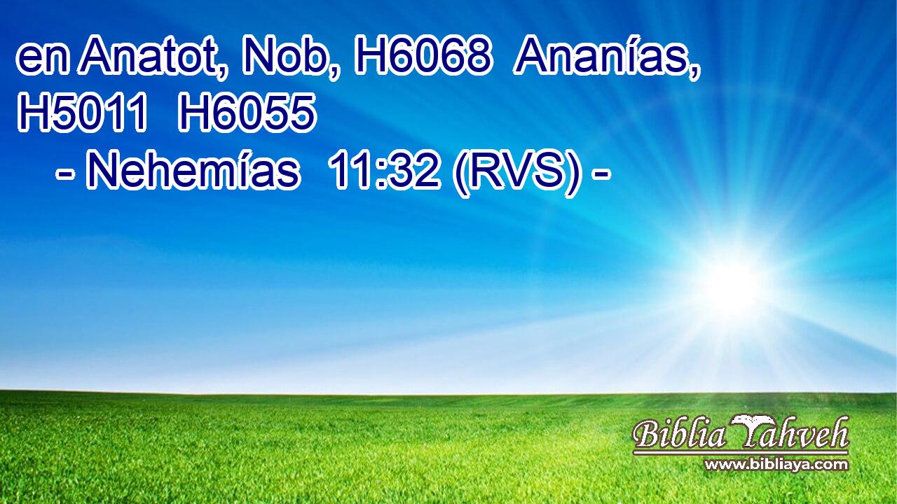 en Anatot, Nob, H6068  Ananías, H5011  H6055 