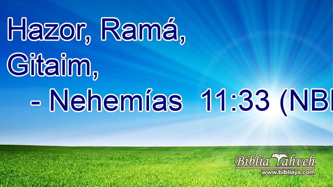  Hazor, Ramá, Gitaim, 