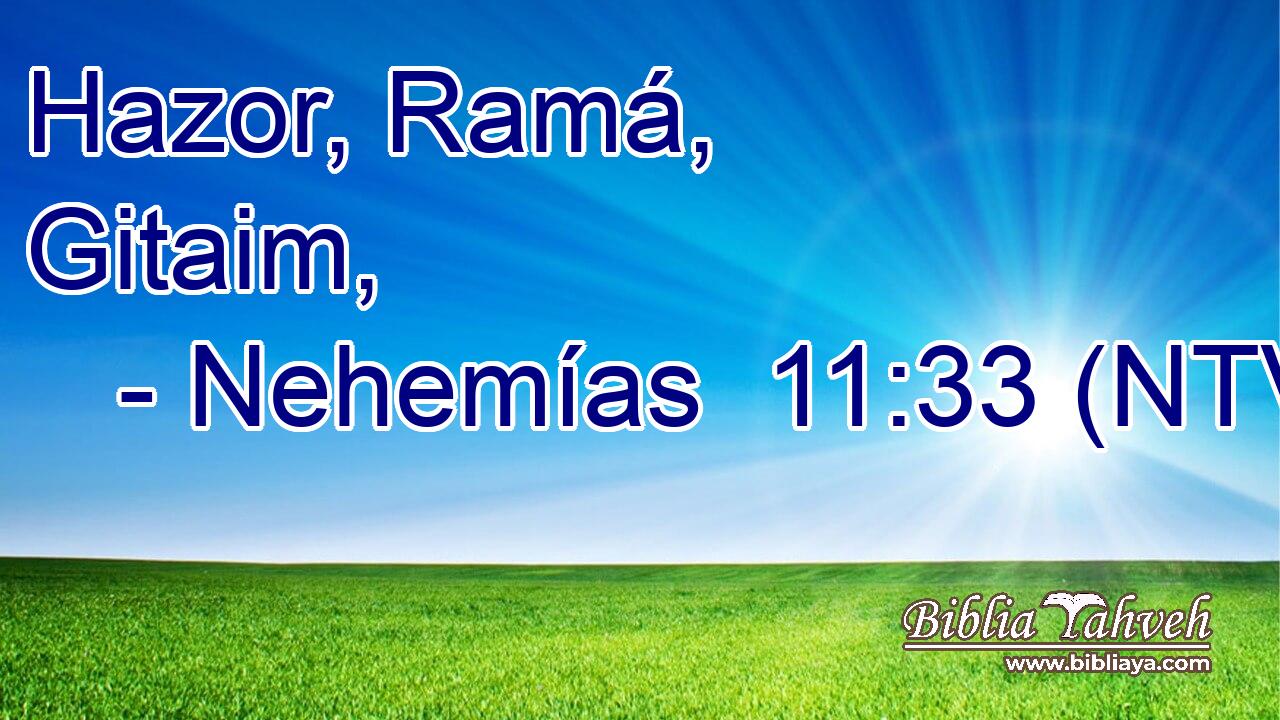 Hazor, Ramá, Gitaim,