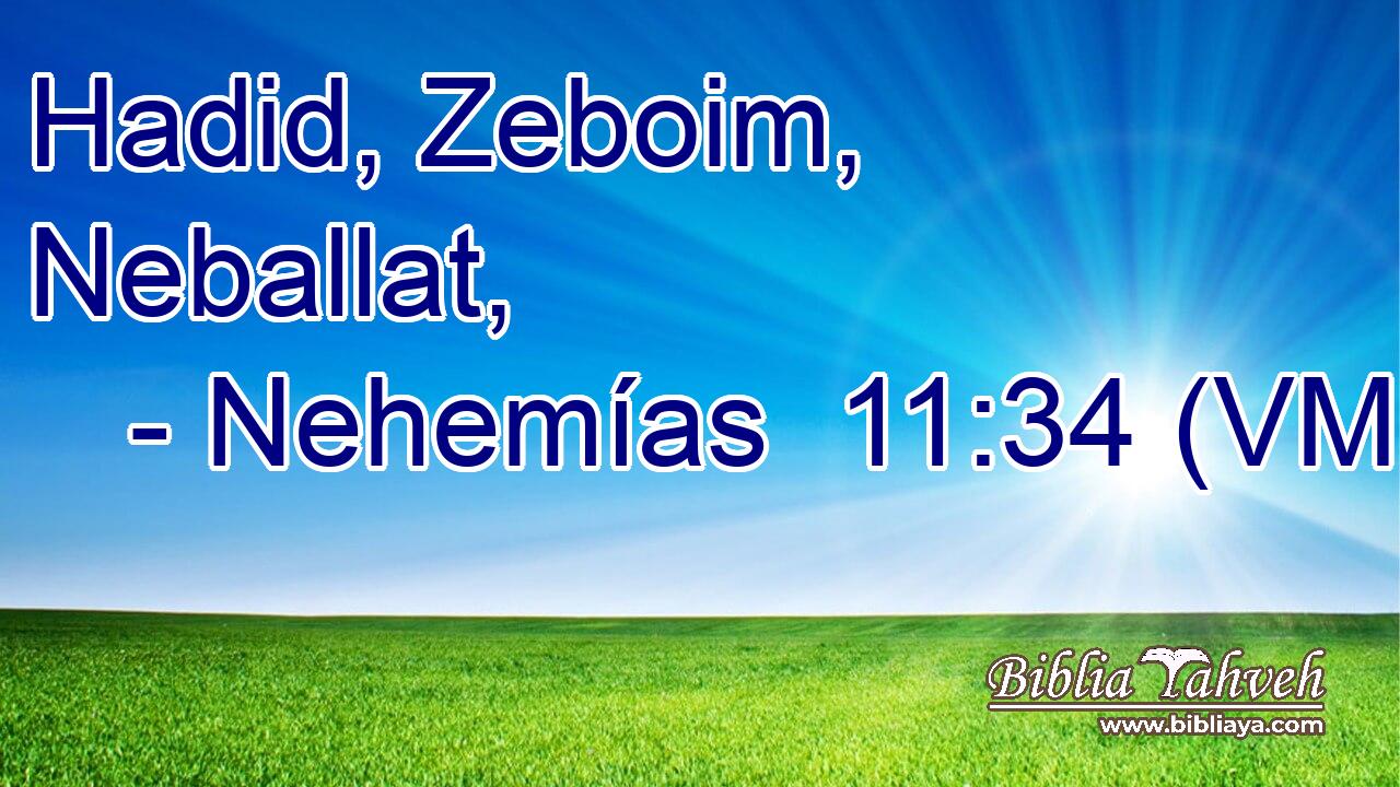  Hadid, Zeboim, Neballat, 