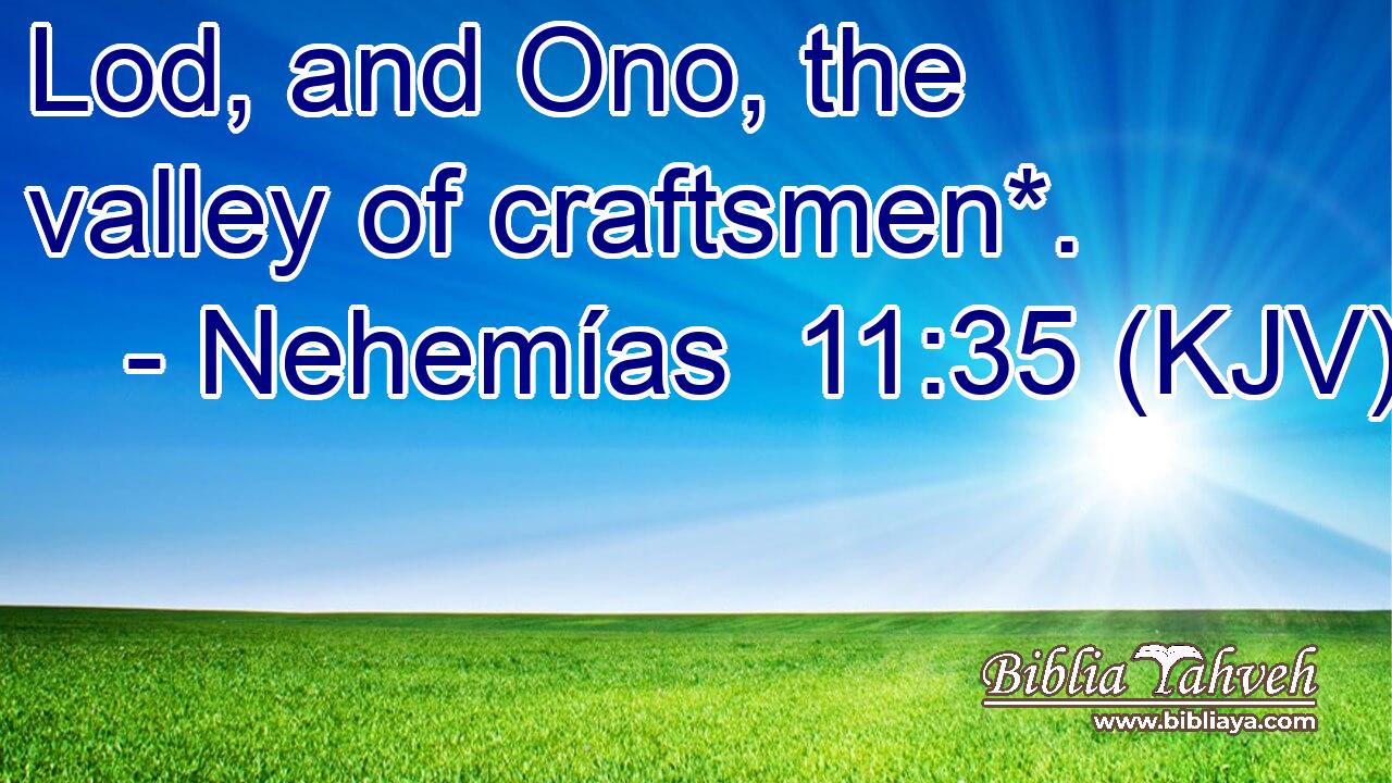 Lod, and Ono, the valley of craftsmen*.