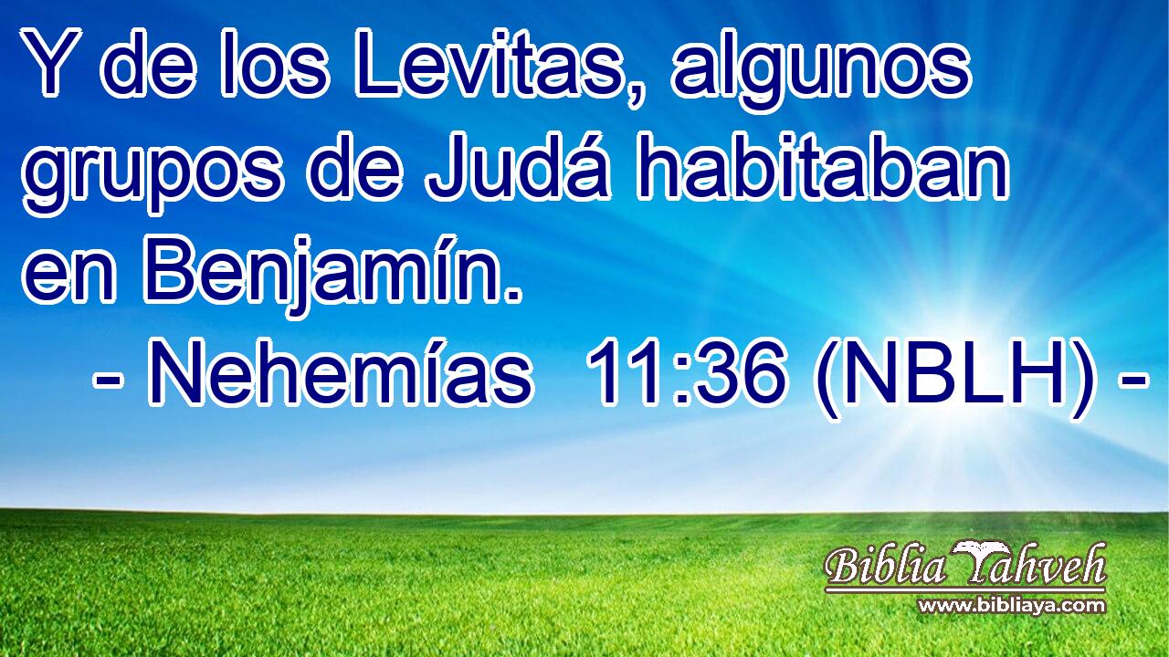  Y de los Levitas, algunos grupos de Judá habitaban en Benjamín. 