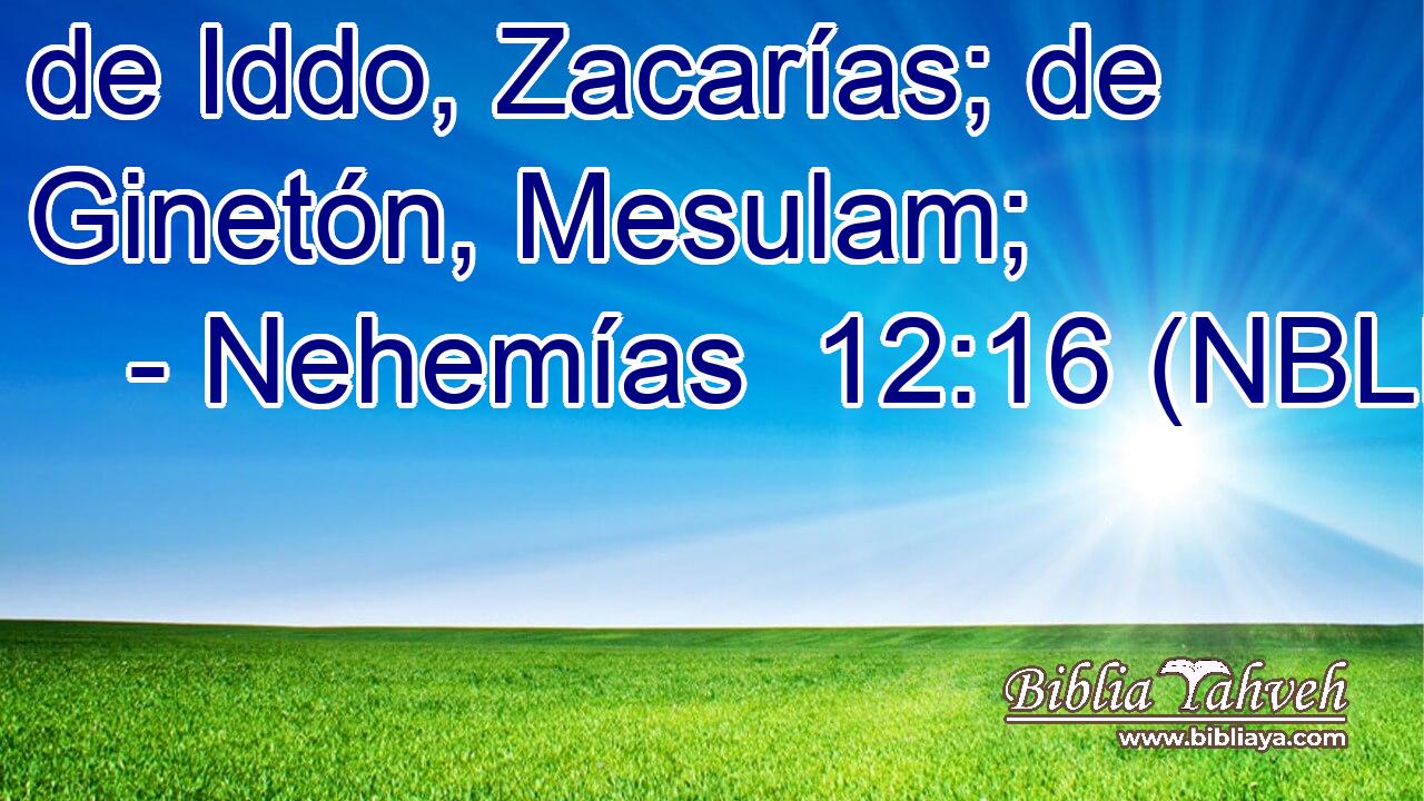  de Iddo, Zacarías; de Ginetón, Mesulam; 