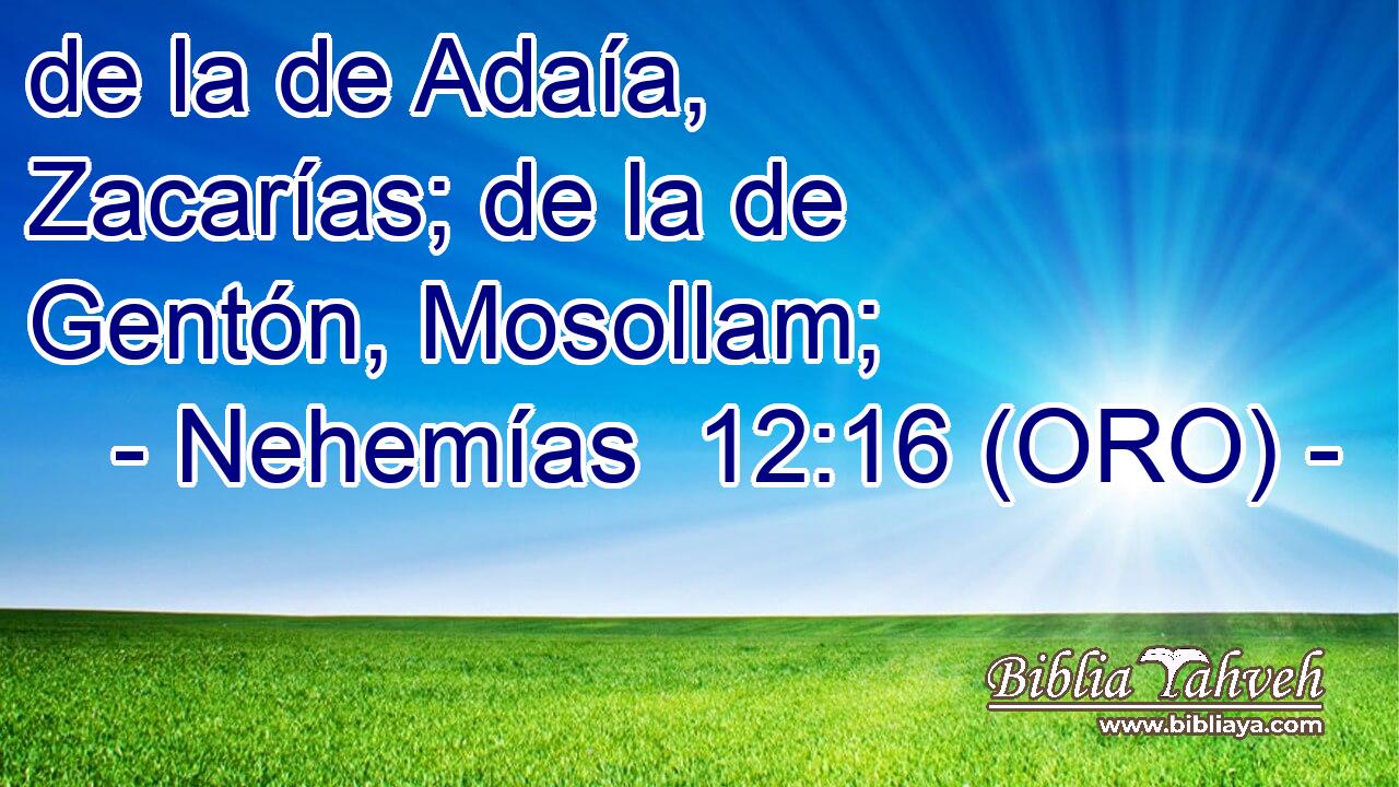  de la de Adaía, Zacarías; de la de Gentón, Mosollam; 