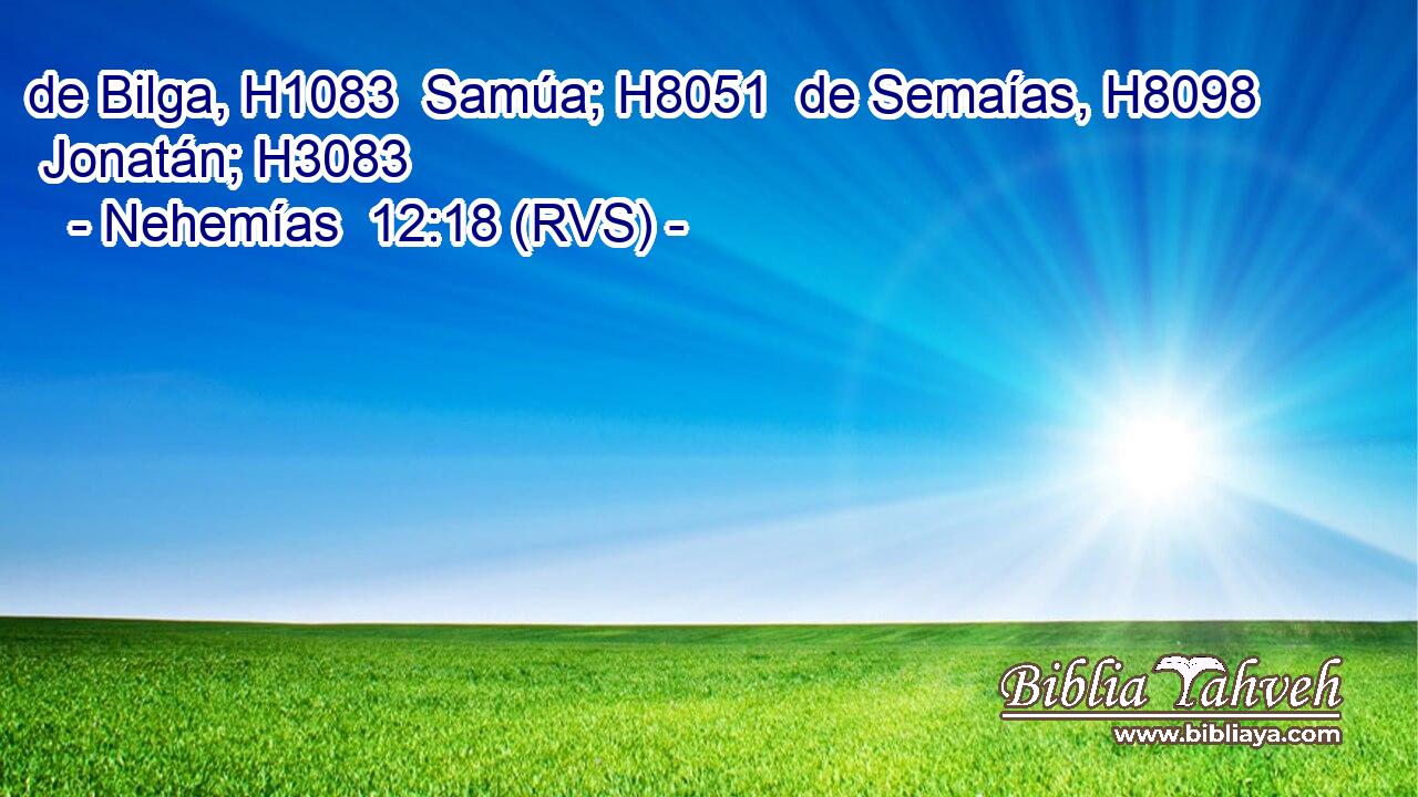 de Bilga, H1083  Samúa; H8051  de Semaías, H8098  Jonatán; H3083  