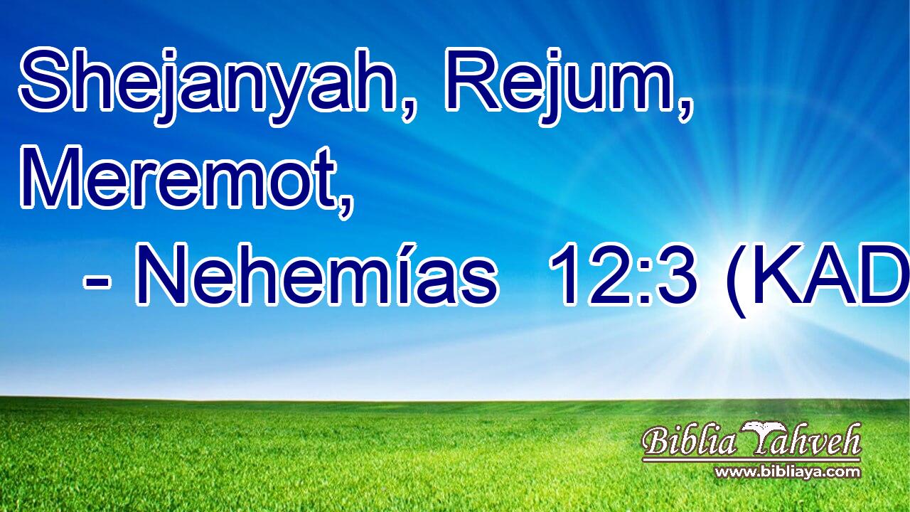  Shejanyah, Rejum, Meremot, 