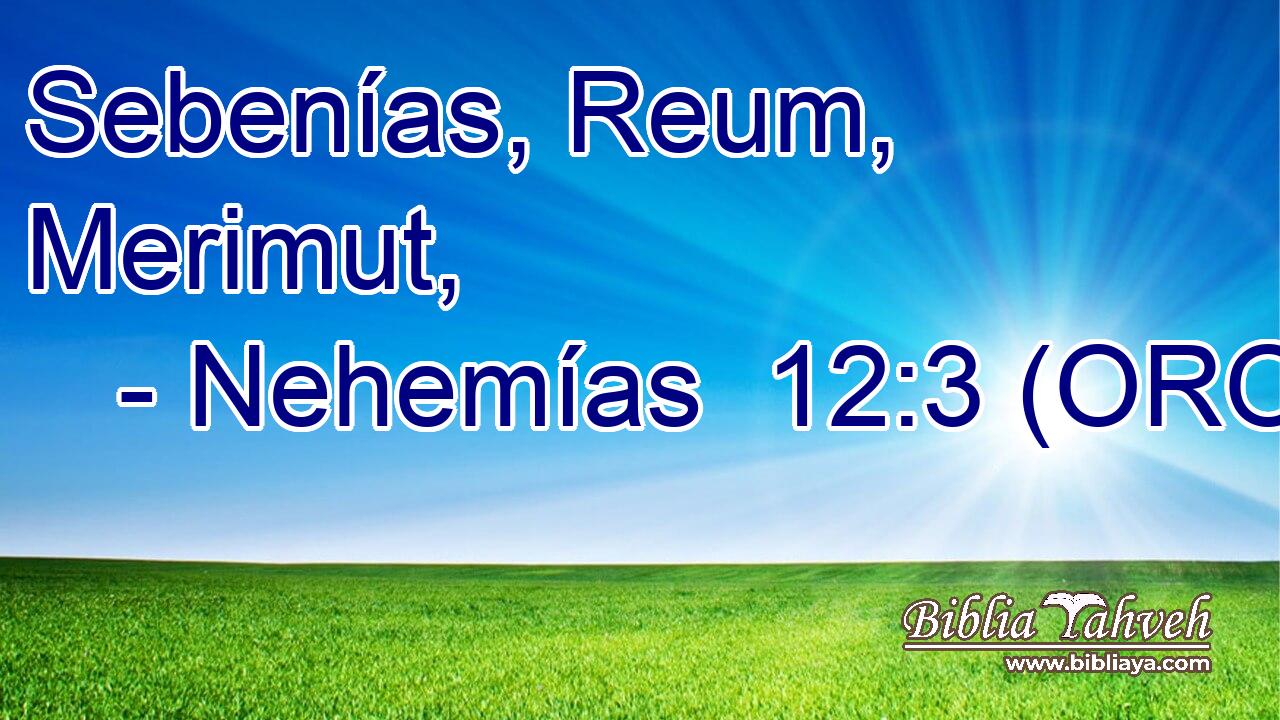  Sebenías, Reum, Merimut, 