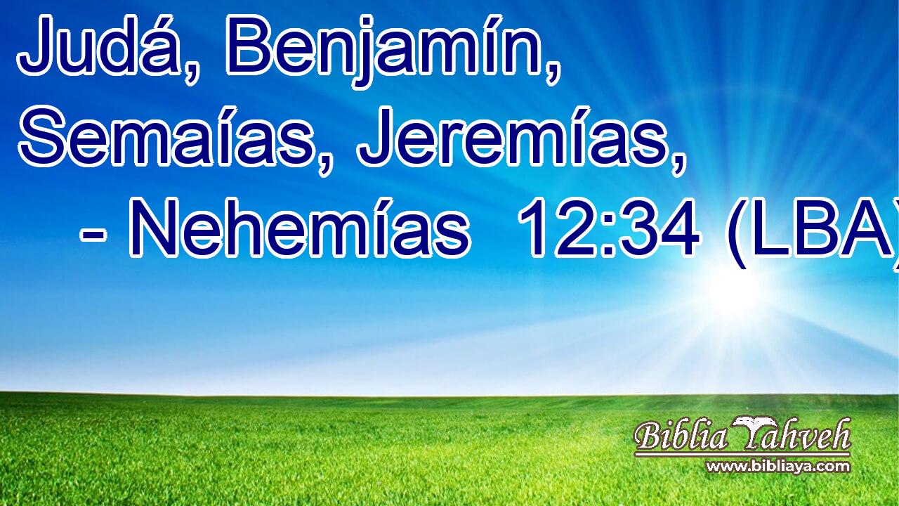 Judá, Benjamín, Semaías, Jeremías,