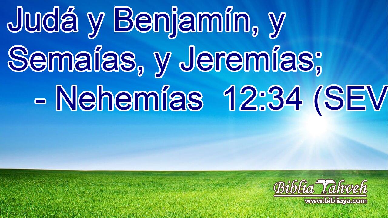 Judá y Benjamín, y Semaías, y Jeremías;