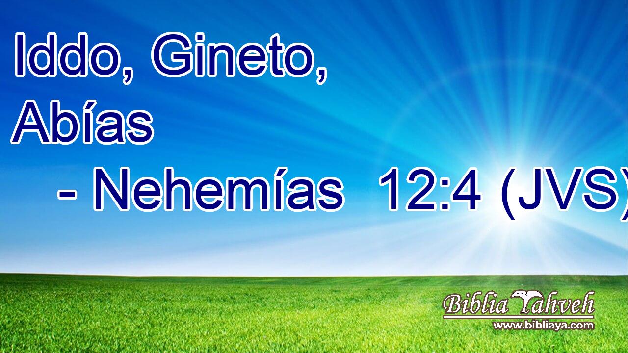 Iddo, Gineto, Abías