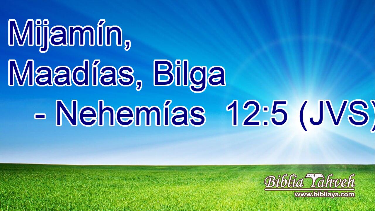 Mijamín, Maadías, Bilga