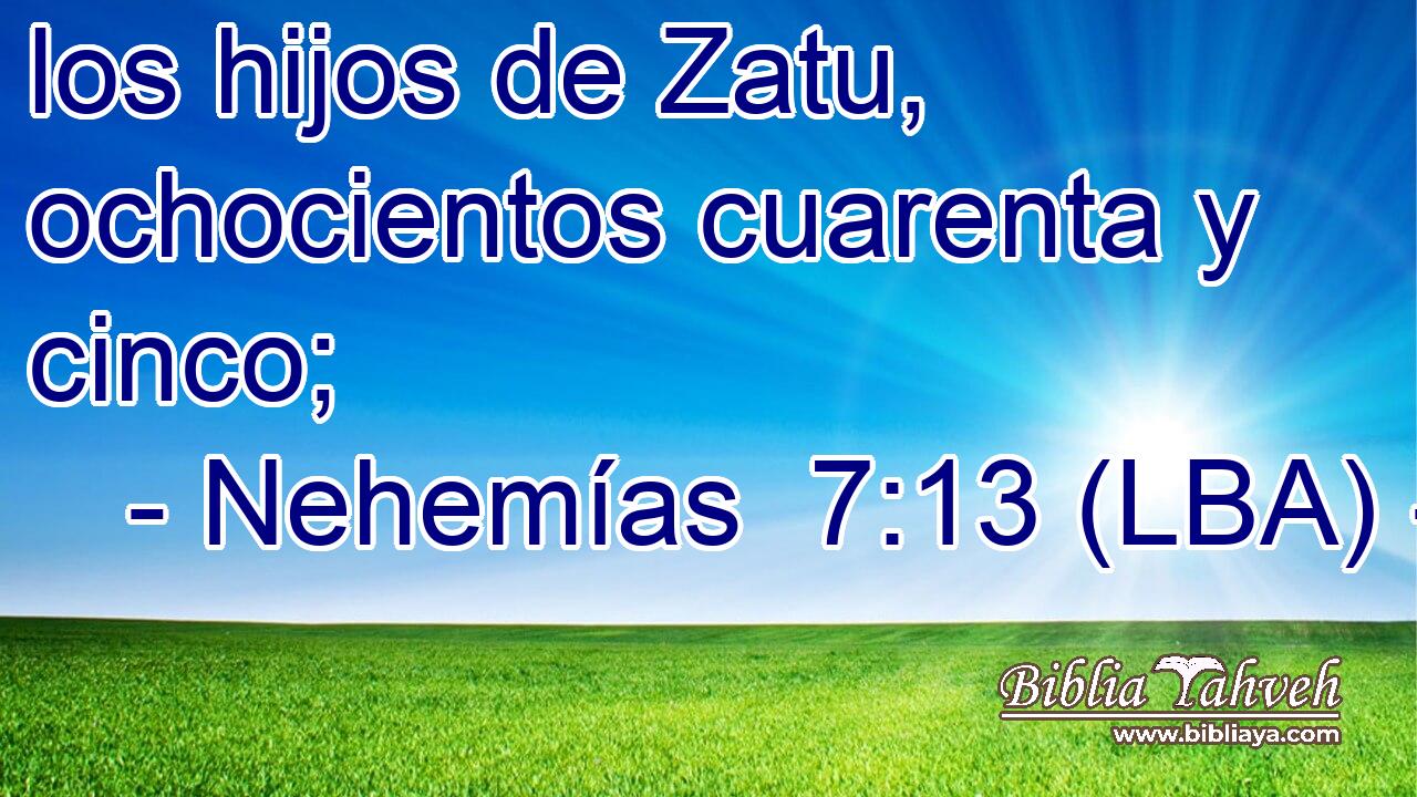 los hijos de Zatu, ochocientos cuarenta y cinco;