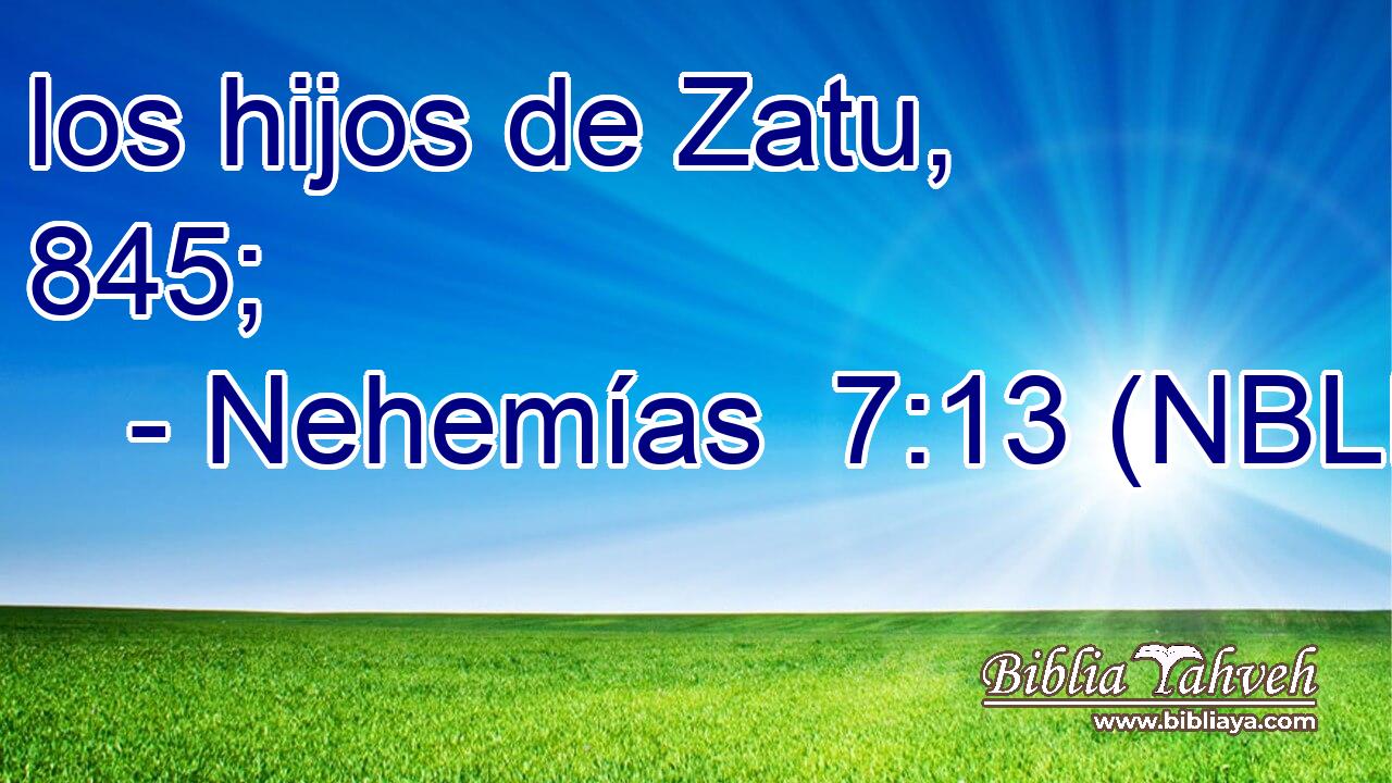  los hijos de Zatu, 845; 