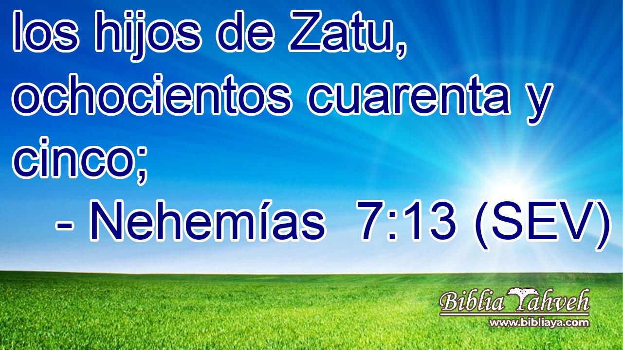 los hijos de Zatu, ochocientos cuarenta y cinco;