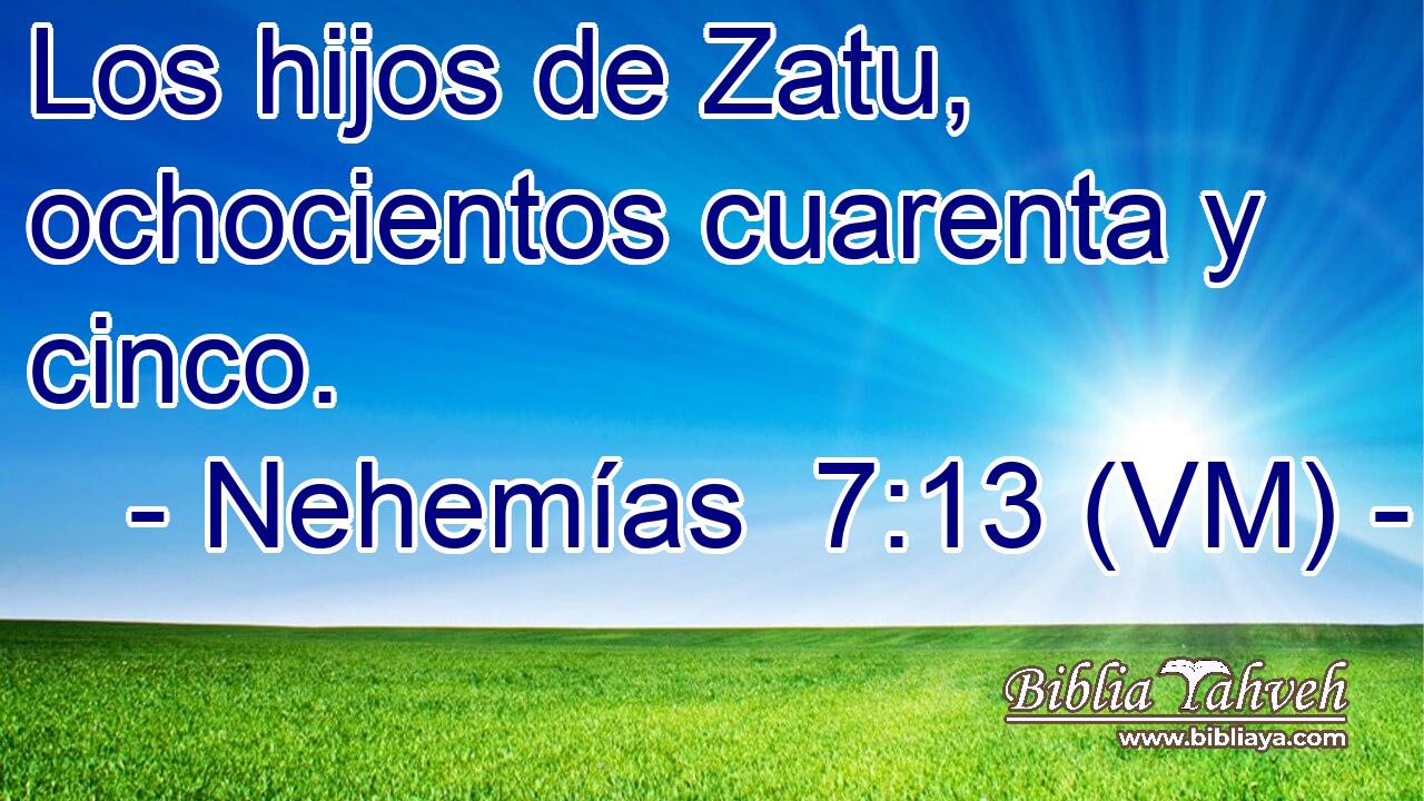  Los hijos de Zatu, ochocientos cuarenta y cinco. 