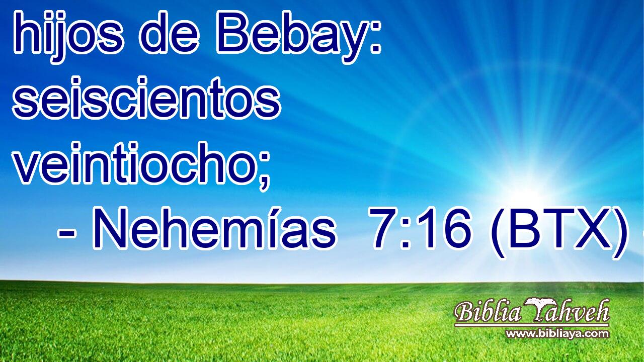hijos de Bebay: seiscientos veintiocho;