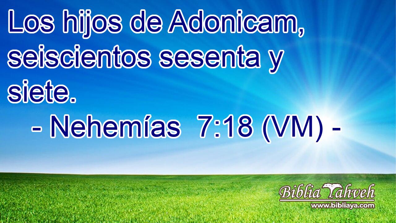  Los hijos de Adonicam, seiscientos sesenta y siete. 