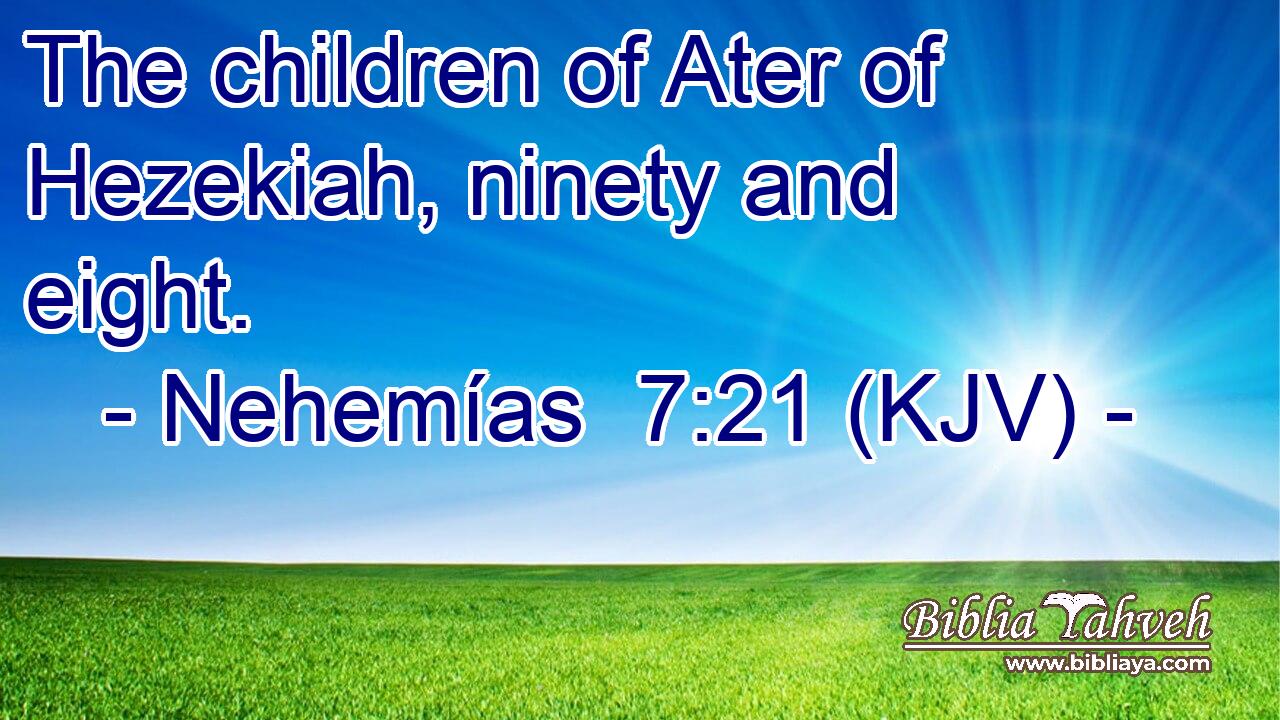 The children of Ater of Hezekiah, ninety and eight.
