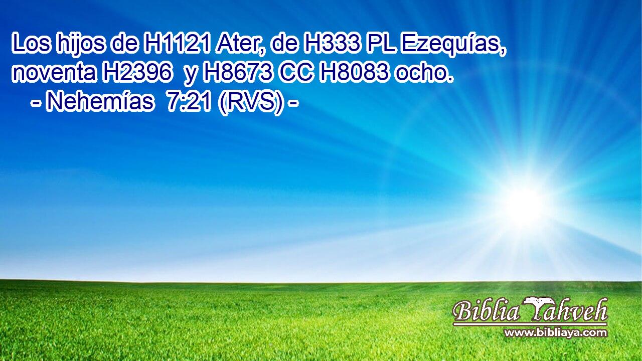 Los hijos de H1121 Ater, de H333 PL Ezequías, noventa H2396  y H8673 CC H8083 ocho. 