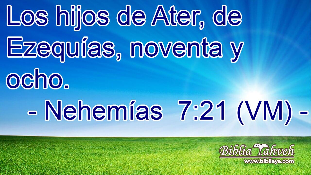  Los hijos de Ater, de Ezequías, noventa y ocho. 