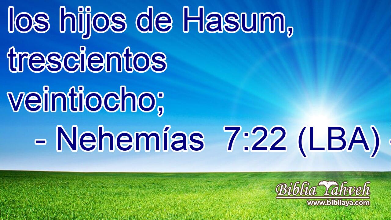 los hijos de Hasum, trescientos veintiocho;