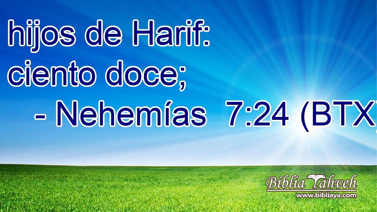 hijos de Harif: ciento doce;