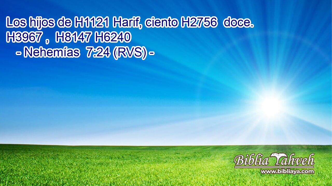 Los hijos de H1121 Harif, ciento H2756  doce. H3967 ,  H8147 H6240 