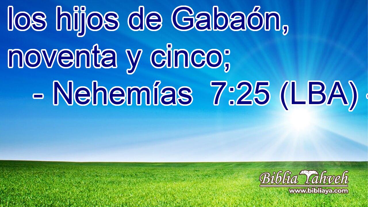 los hijos de Gabaón, noventa y cinco;