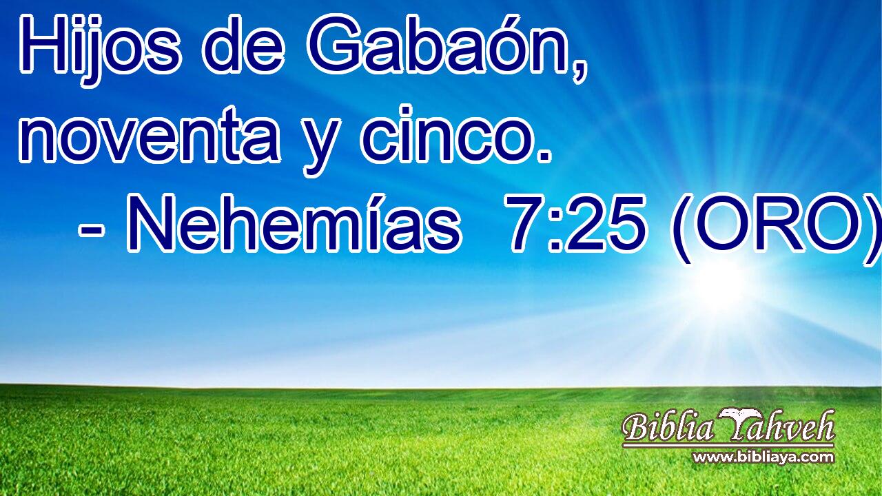  Hijos de Gabaón, noventa y cinco. 