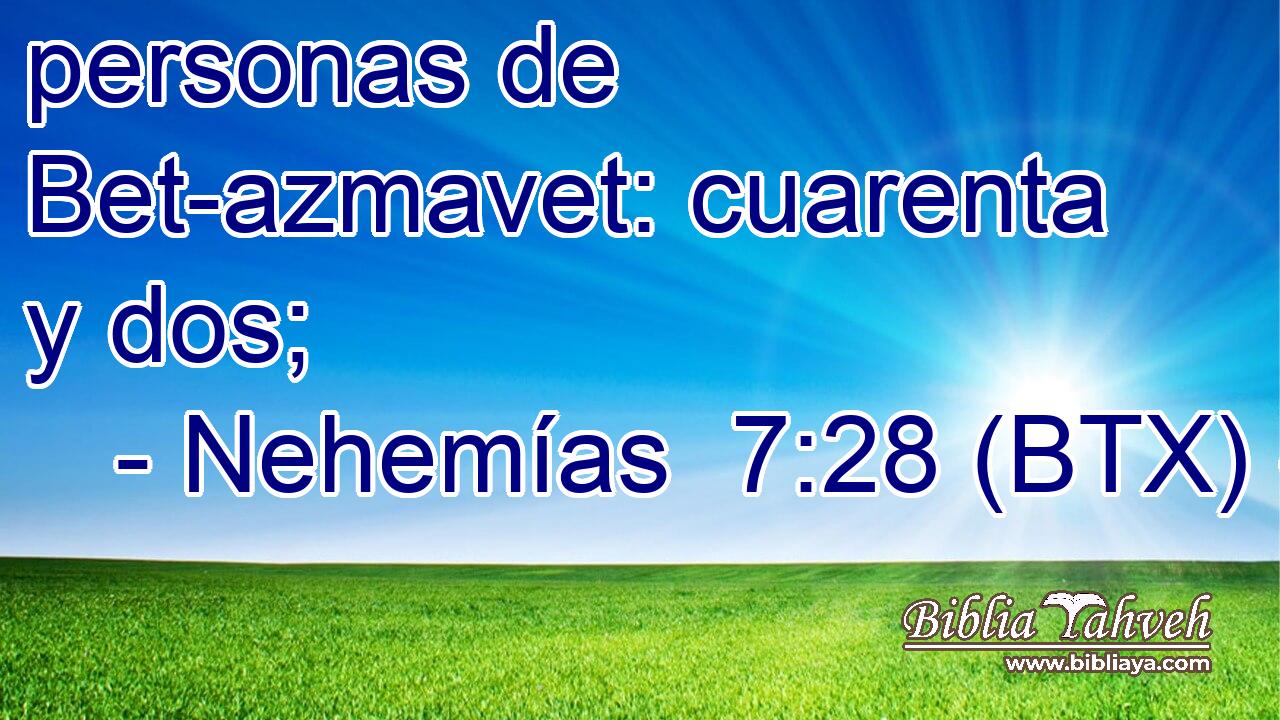 personas de Bet-azmavet: cuarenta y dos;