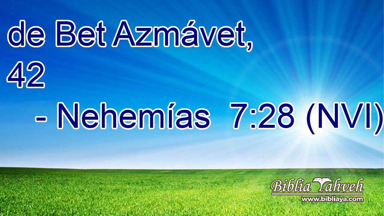  de Bet Azmávet, 42 