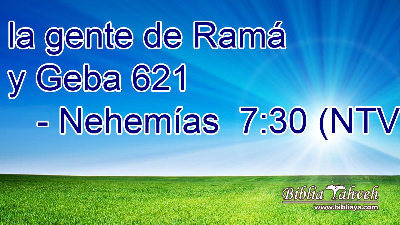 la gente de Ramá y Geba 621  