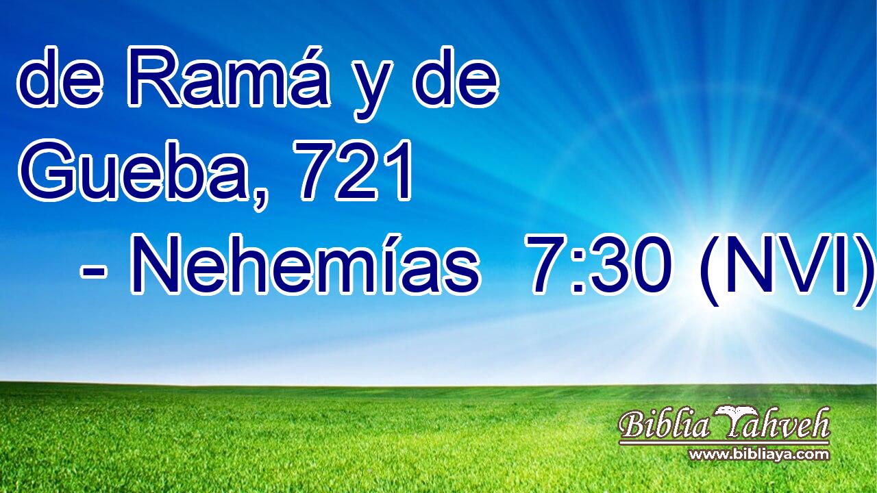  de Ramá y de Gueba, 721 