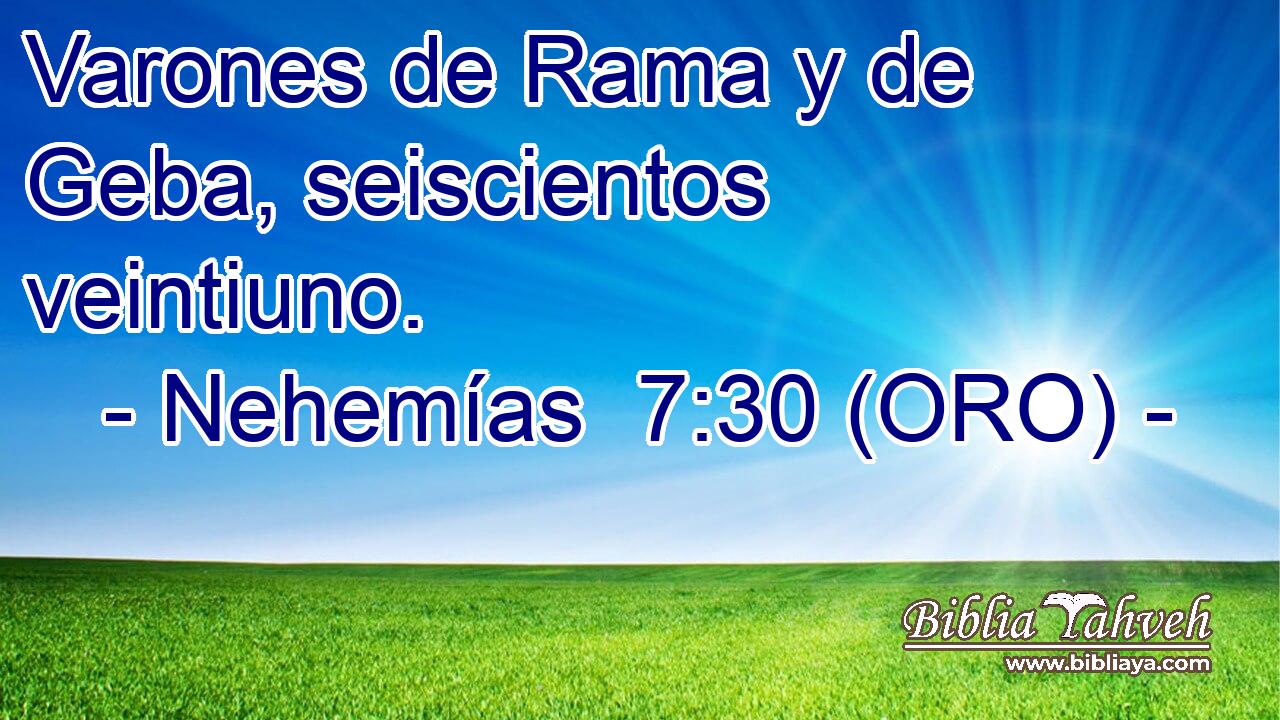  Varones de Rama y de Geba, seiscientos veintiuno. 