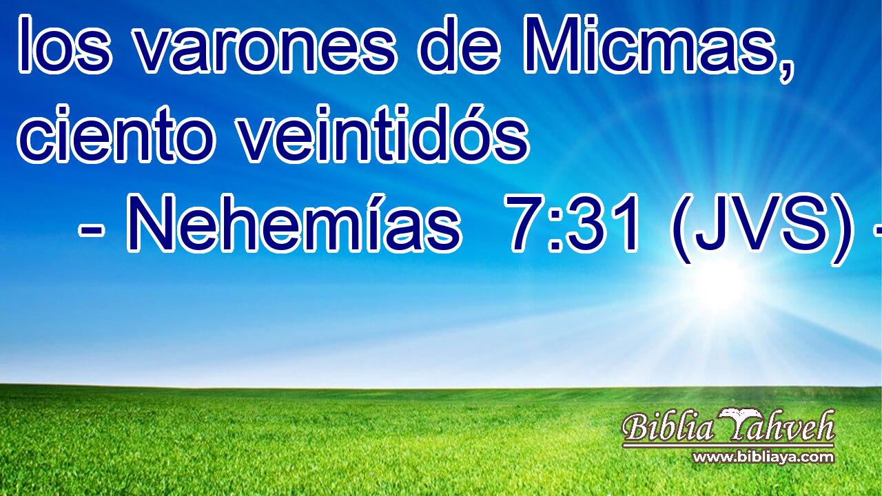 los varones de Micmas, ciento veintidós