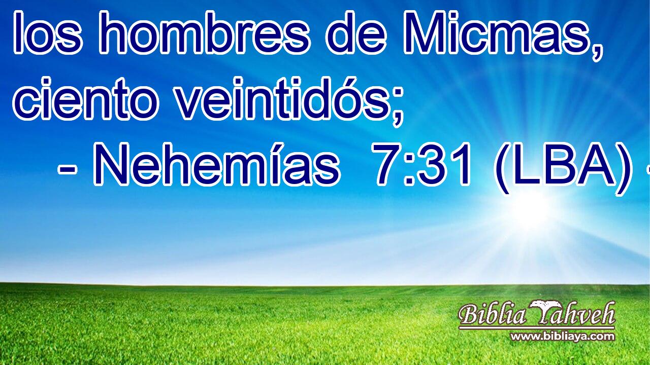 los hombres de Micmas, ciento veintidós;