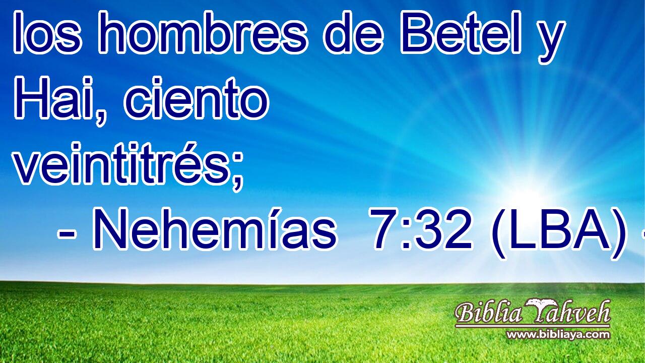 los hombres de Betel y Hai, ciento veintitrés;
