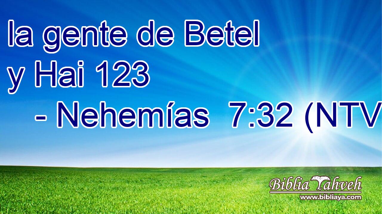 la gente de Betel y Hai 123  