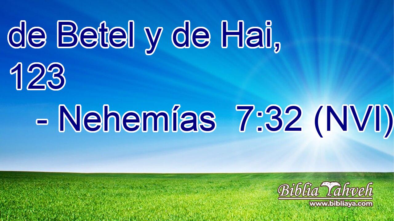  de Betel y de Hai, 123 