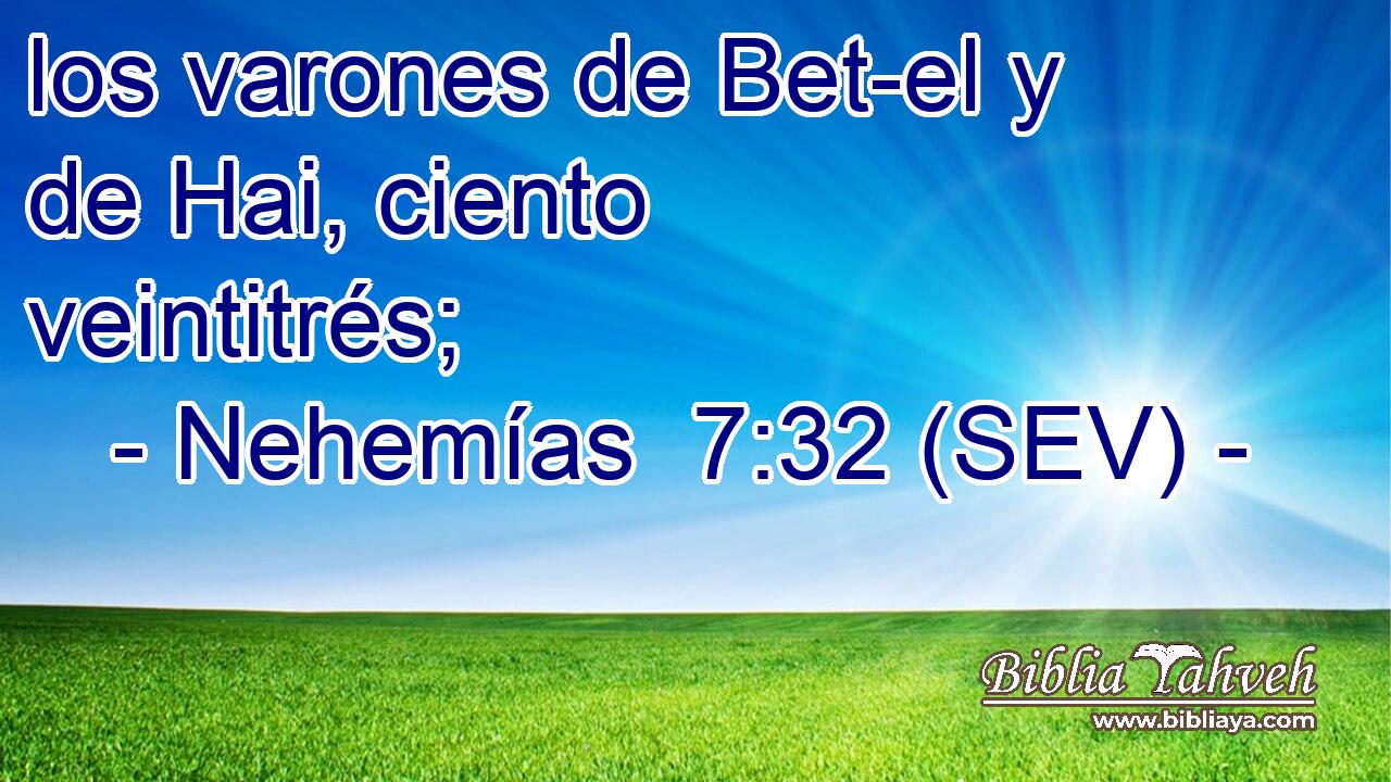 los varones de Bet-el y de Hai, ciento veintitrés;