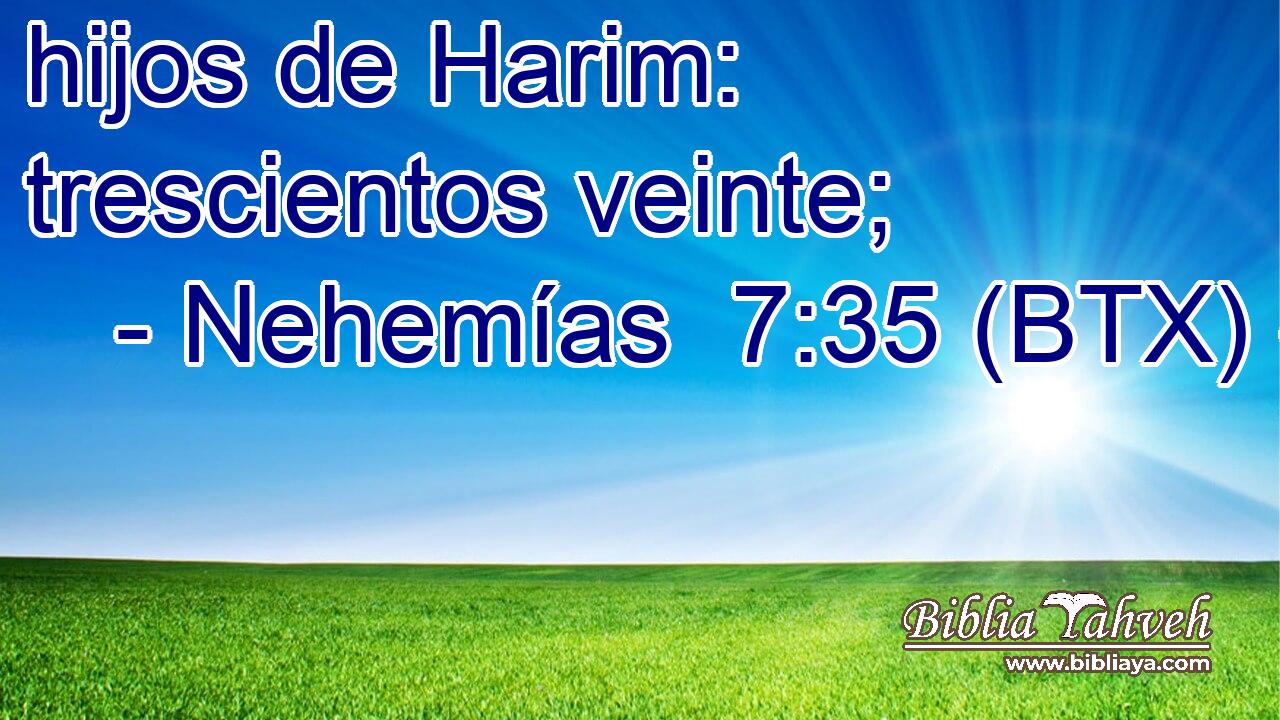 hijos de Harim: trescientos veinte;