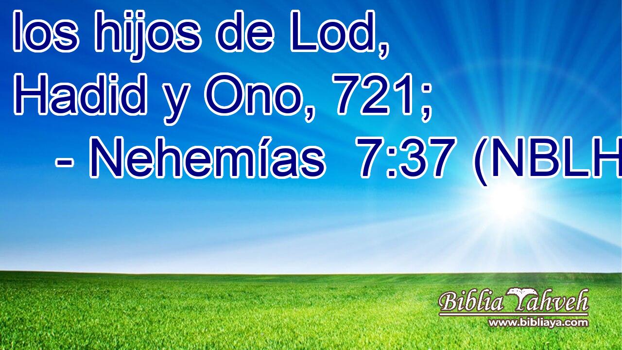  los hijos de Lod, Hadid y Ono, 721; 