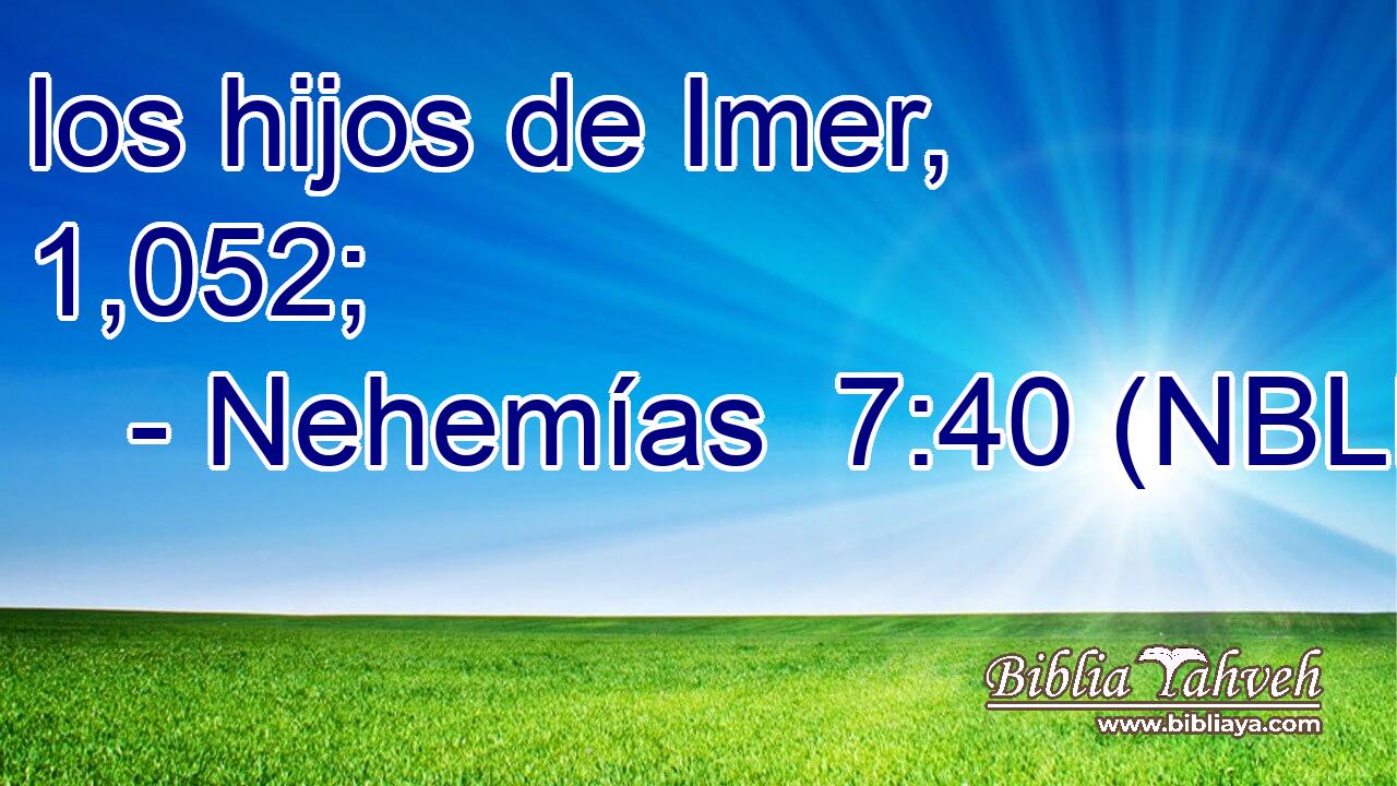  los hijos de Imer, 1,052; 