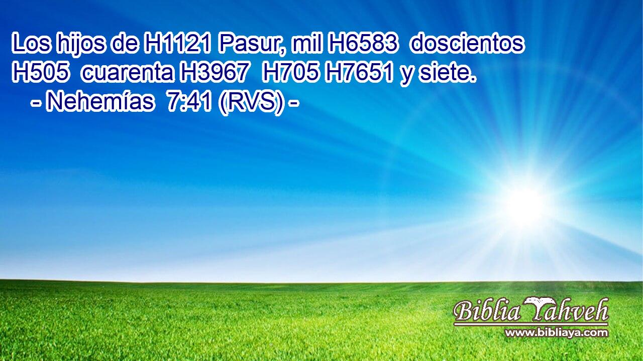 Los hijos de H1121 Pasur, mil H6583  doscientos H505  cuarenta H3967  H705 H7651 y siete. 