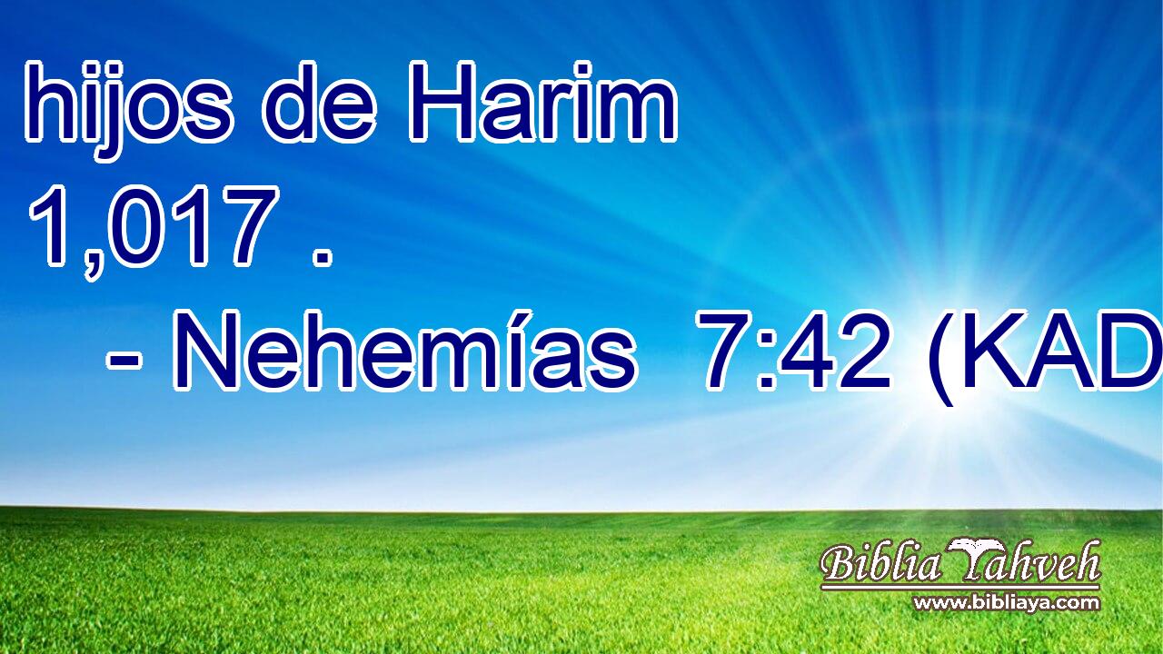  hijos de Harim 1,017 . 