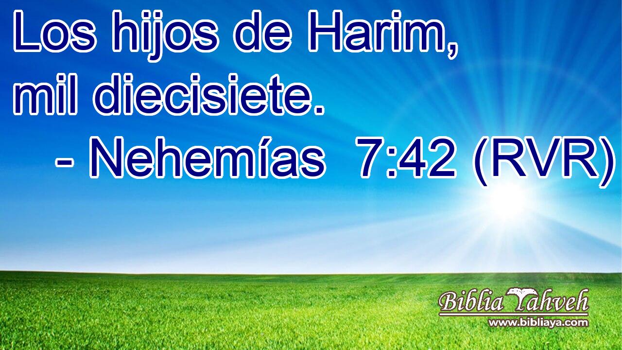 Los hijos de Harim, mil diecisiete.