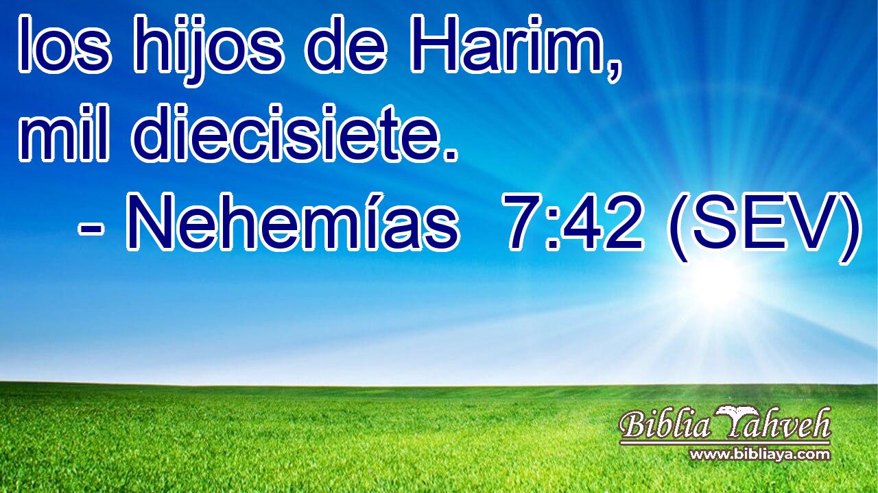 los hijos de Harim, mil diecisiete.