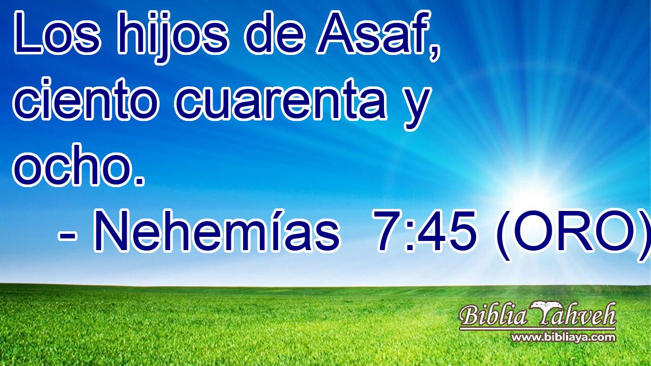  Los hijos de Asaf, ciento cuarenta y ocho. 